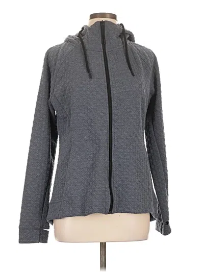 Pre-owned Keren Hart Zip Up Hoodie In Gray