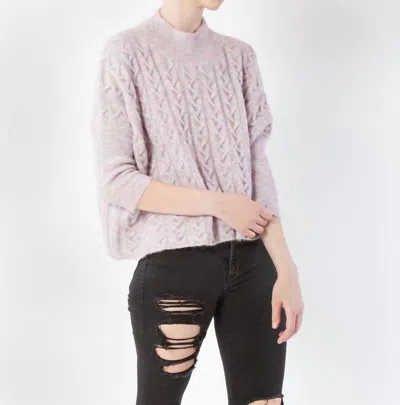 Kerisma Aja Frenchie Mock Neck Sweater In Pastel Quartz