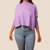 KERISMA AJA MOCK NECKLINE SWEATER IN LAVENDER