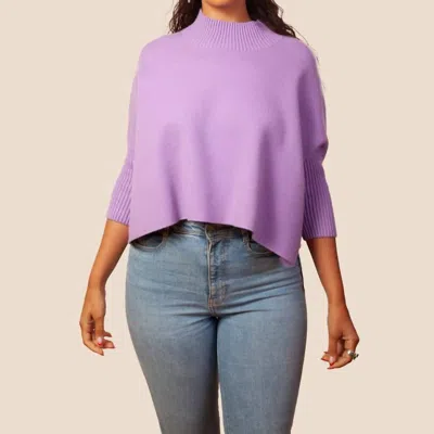 Kerisma Aja Mock Neckline Sweater In Lavender