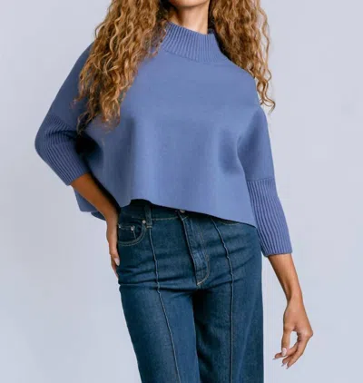 Kerisma Aja Turtleneck Sweater In Blue Melange