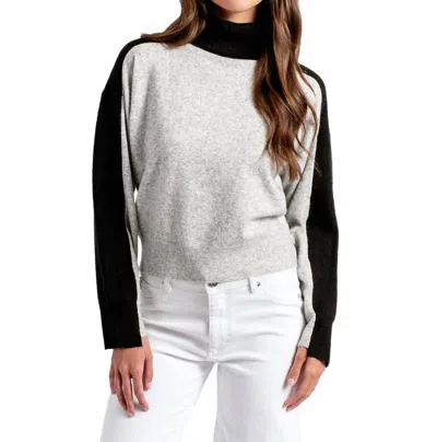 Kerisma Berkman Turtleneck Sweater In Heather/black In Gray