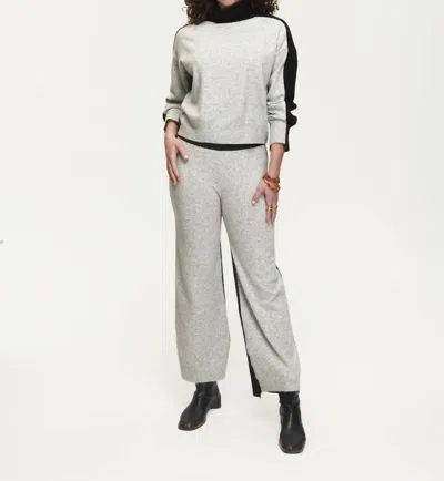 Kerisma Berkman Two-toned Pants In Heather/black In Gray