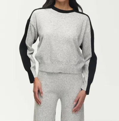 Kerisma Berkman Two-toned Top In Heather/black In Gray