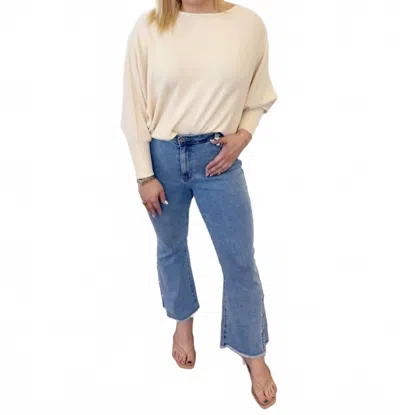 Kerisma Beth Long Sleeve Sweater In Cream In White