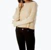 Kerisma Boxy Long Sleeve Sweater In Birch White In Neutral