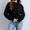 Kerisma Carrara Long Sleeve Sweater In Black In Black