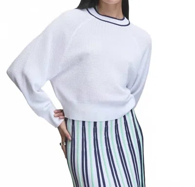 Kerisma Duece Top In White/navy In Multi