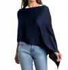 Kerisma Eden Ii Poncho In Navy In Blue