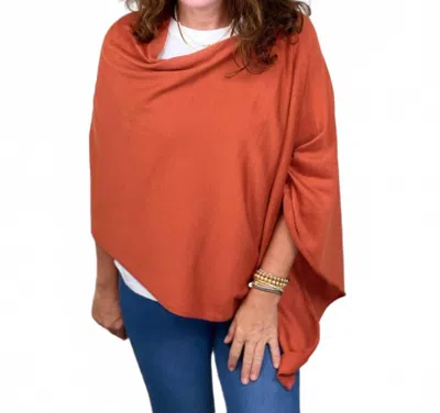 Kerisma Eden Poncho In Rust In Pink