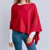 Kerisma Eden Poncho In Scarlet In Red