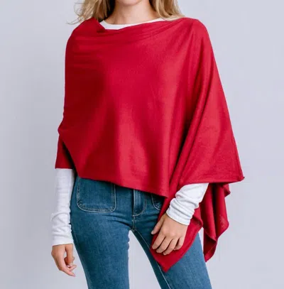 Kerisma Eden Poncho In Scarlet In Red