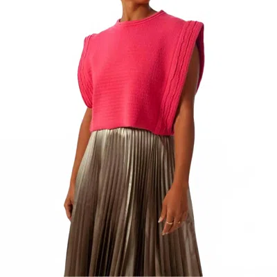 Kerisma Imogen Quilted Top In Super Pink In Multi