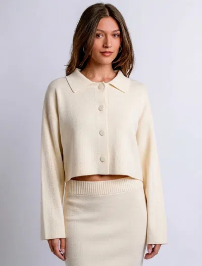 Kerisma Issa Sweater Jacket In Ecru In Neutral