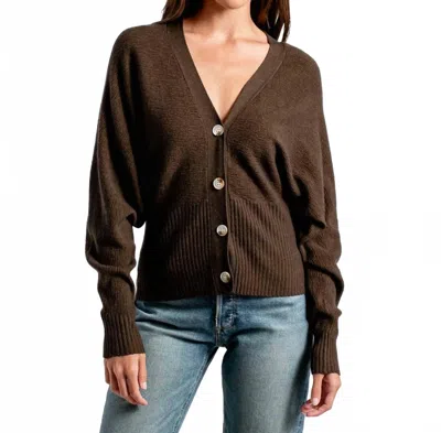 Kerisma Jena V-neck Cardigan In Brown