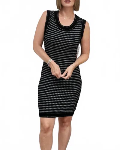 Kerisma Kamiyah Fitted Sleeveless Mini Dress In Black & White