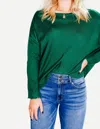 Kerisma Lawson Top In Emerald In Gold