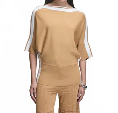 Kerisma Maverick Top In Camel/ivory In Brown