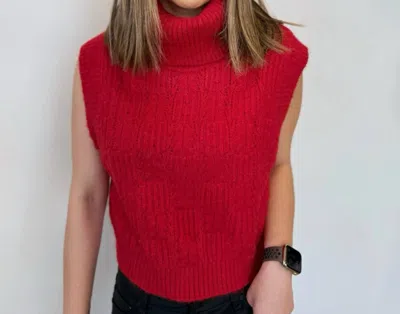 Kerisma Montiel Sweater Top In Red