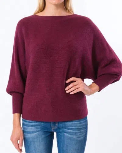 Kerisma Ryu Boat Neck Top In Wine In Red