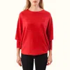 Kerisma Ryu Thin Top In Scarlet In Red