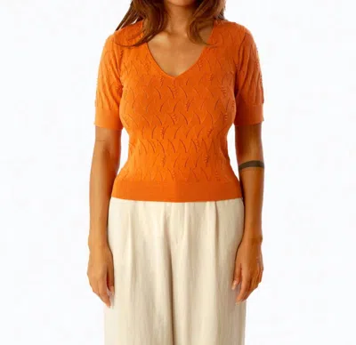 Kerisma Seymour Top In Serene Sunset In Orange