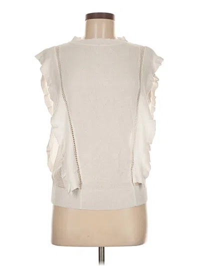 Pre-owned Kerisma Sleeveless Blouse In White