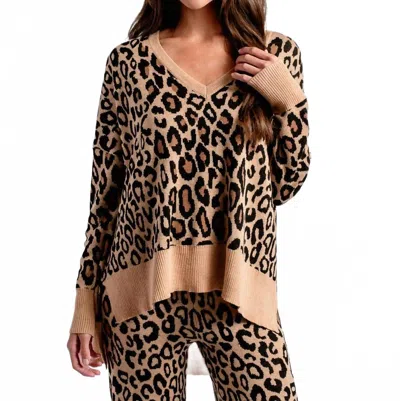 Kerisma Wagner Leopard Top In Camel Multi In Brown
