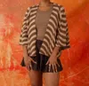KERISMA WAWA CARDIGAN IN TAUPE/CAMEL