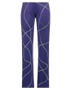 Kernemilk Woman Pants Purple Size 3 Polyester, Elastane