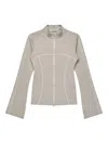 Kernemilk Zoe Track Blouse In Neutral