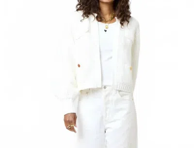 Kerri Rosenthal Alaina Cardigan Top In Bright White