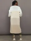 Kerri Rosenthal Alaina Stripe Duster In Off White Multi