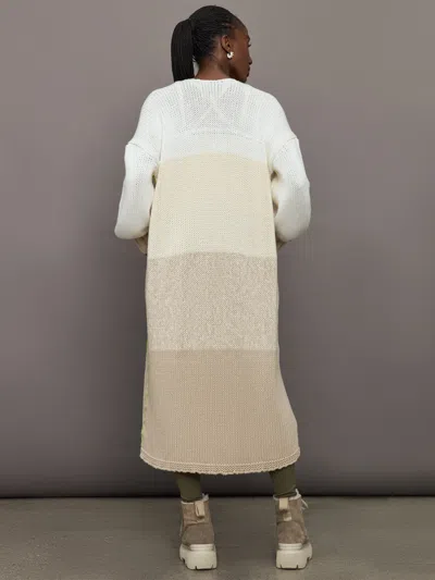 Kerri Rosenthal Alaina Stripe Duster In Off White Multi