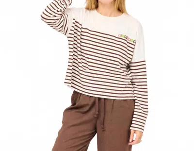 Kerri Rosenthal Artist Long Sleeve Tee In Stripe In Multi
