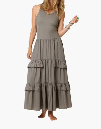 Kerri Rosenthal Athena Tank Dress In Mid Grey In Gray