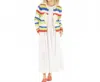 Kerri Rosenthal Beau-lero Striped Cardigan In Multi In Multi