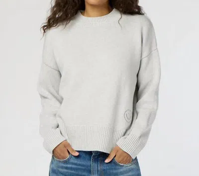 Kerri Rosenthal Best Day Ever Cotton Sweater In Silver Fox In Multi