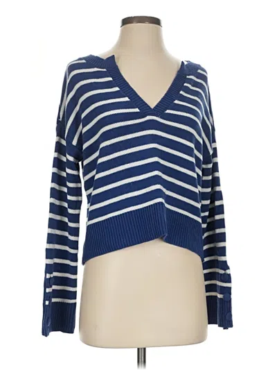 Pre-owned Kerri Rosenthal Cardigan Sweater In Blue