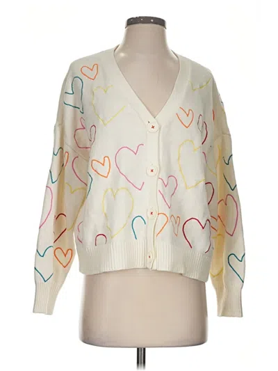 Pre-owned Kerri Rosenthal Cardigan Sweater In Ivory