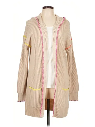 Pre-owned Kerri Rosenthal Cardigan Sweater In Tan