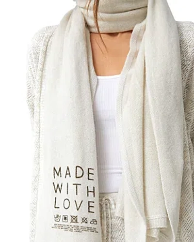 Kerri Rosenthal Cashmere Wrap Scarf In White