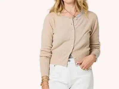 Kerri Rosenthal Charmed Cardigan Top In Latte In Neutral