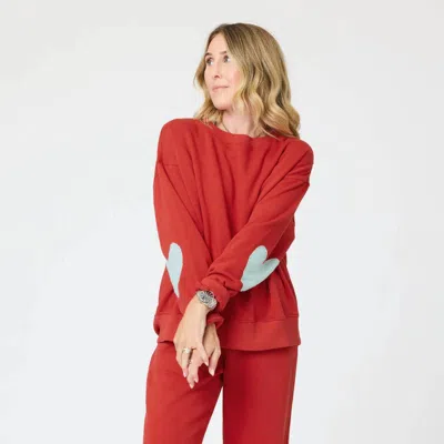 Kerri Rosenthal Ex Boyfriend Patchwork Sweatshirt In Red