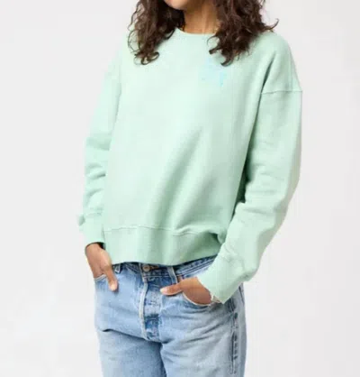 Kerri Rosenthal Ex-boyfriend Love Sweatshirt In Seafoam In Green