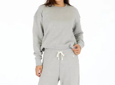Kerri Rosenthal Ex-boyfriend Patchwork Sweatshirt In Heather Grey In Gray