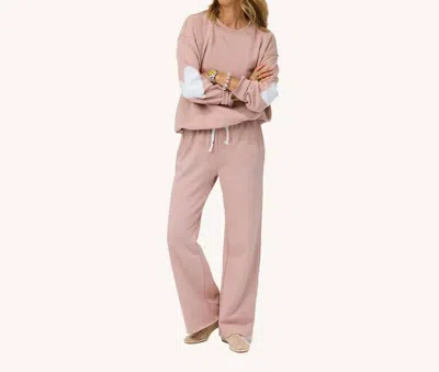Kerri Rosenthal Ex-boyfriend Patchwork Sweatshirt In Mauve In Pink