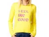 Kerri Rosenthal Feeling Good Sweater In Yellow In Yellow