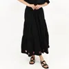 Kerri Rosenthal Gabrielle Maxi Skirt Hearts In Black In Black