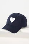 Kerri Rosenthal Heart Patch Baseball Cap In Blue